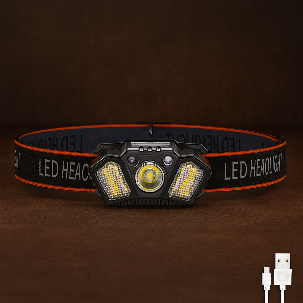 Hands-Free Waterproof LED Headlamp Light