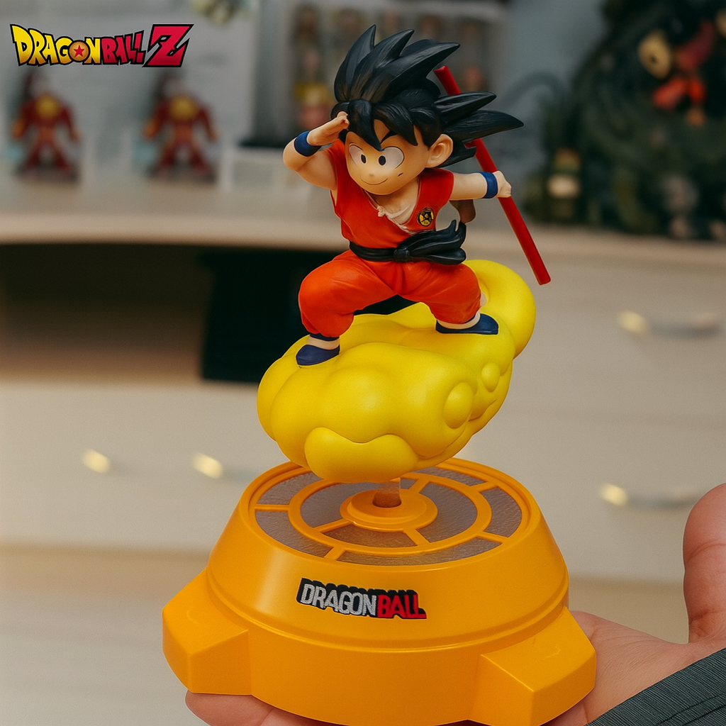 Dragon Ball Goku Rotating Night Light Anime LED Figure Lamp