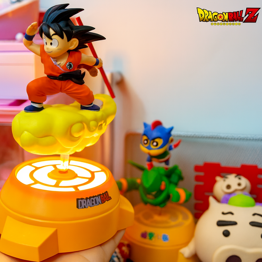 Dragon Ball Goku Rotating Night Light Anime LED Figure Lamp