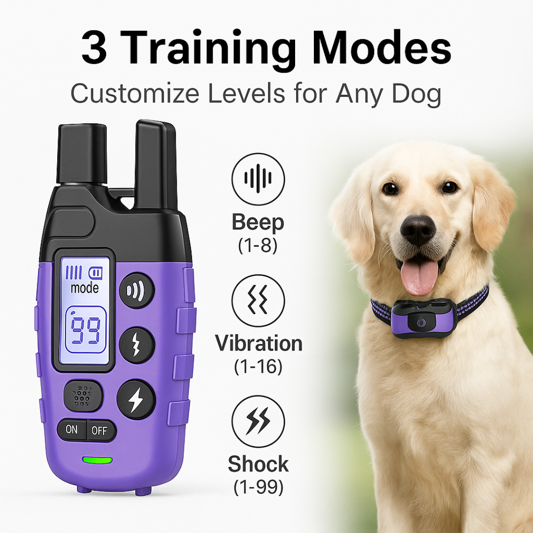 Waterproof Long-Range Dog Training Collar – Safe & Effective