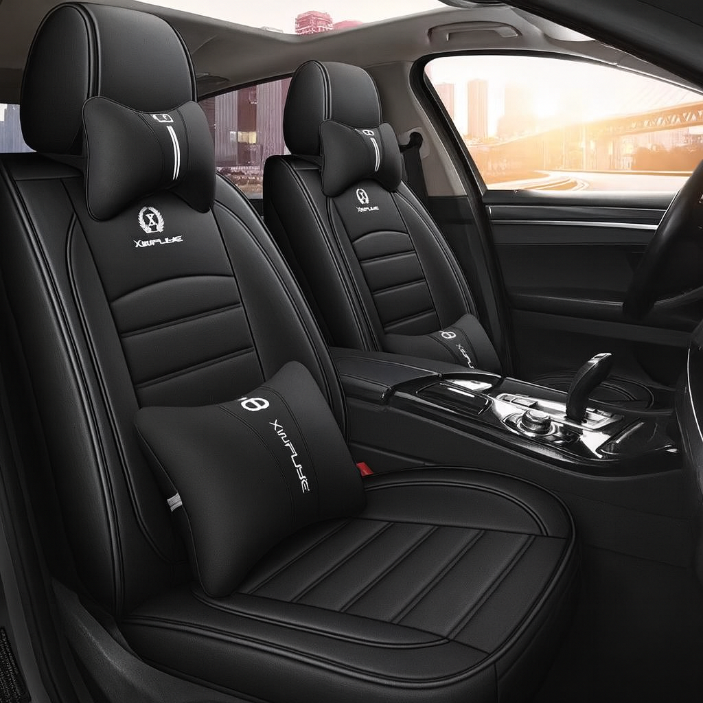 Premium 4-Season Leather Car Seat Covers Waterproof & Durable