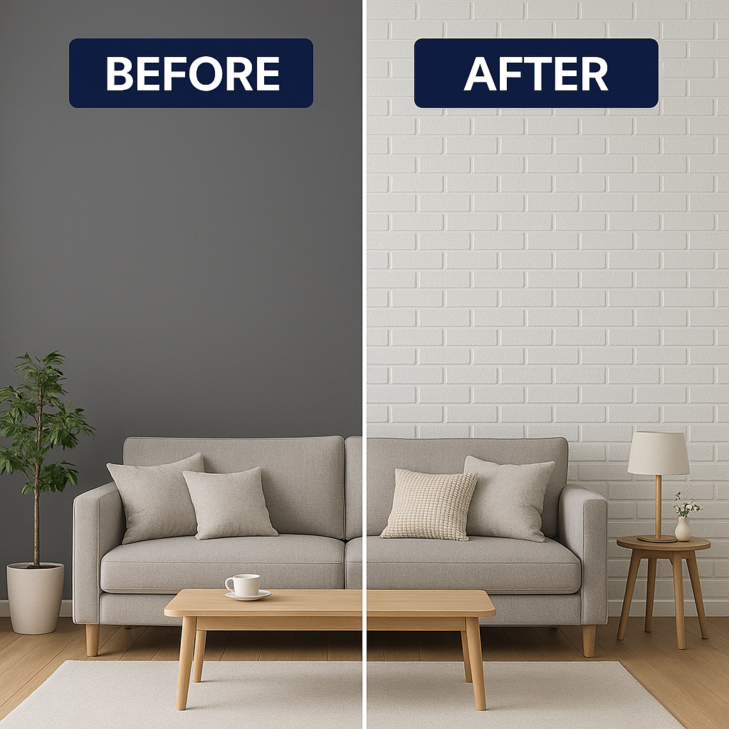 DIY Textured Wallpaper - Just Peel & Stick!