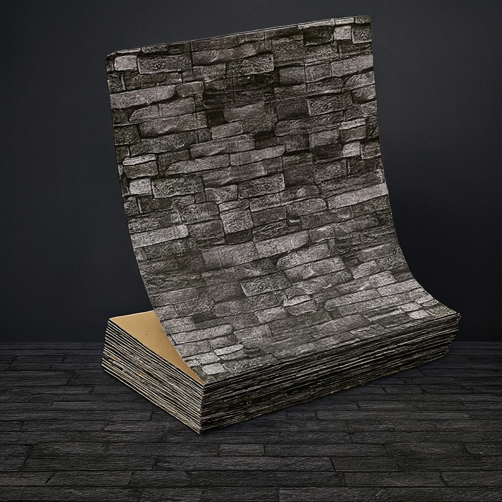 DIY Textured Wallpaper - Just Peel & Stick!