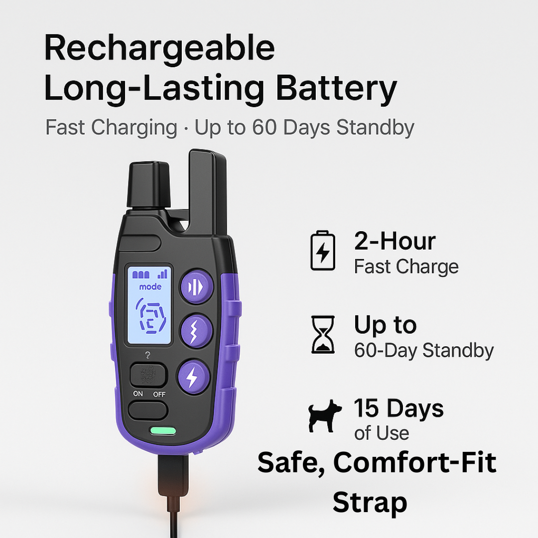 Waterproof Long-Range Dog Training Collar – Safe & Effective