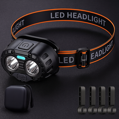 Hands-Free Waterproof LED Headlamp Light