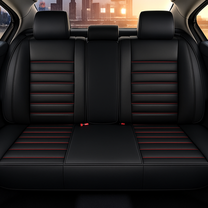 Premium 4-Season Leather Car Seat Covers Waterproof & Durable