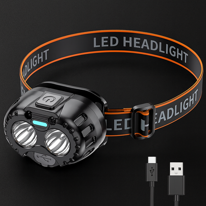 Hands-Free Waterproof LED Headlamp Light