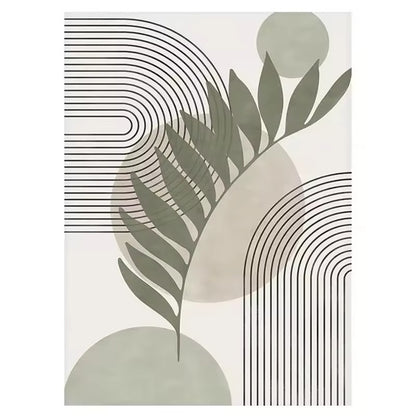 Nordic Sage Green Boho Wall Art Set