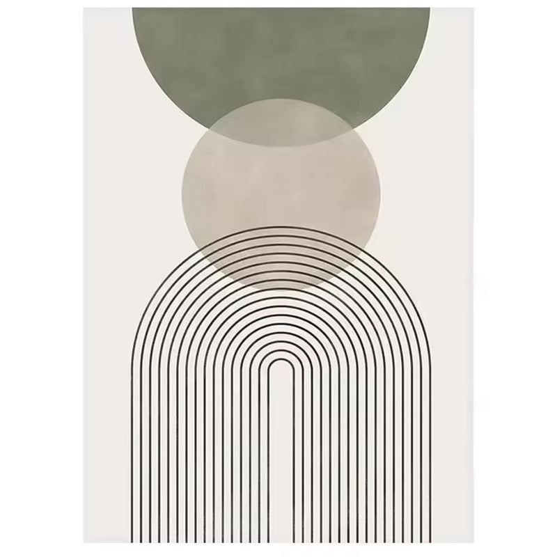 Nordic Sage Green Boho Wall Art Set