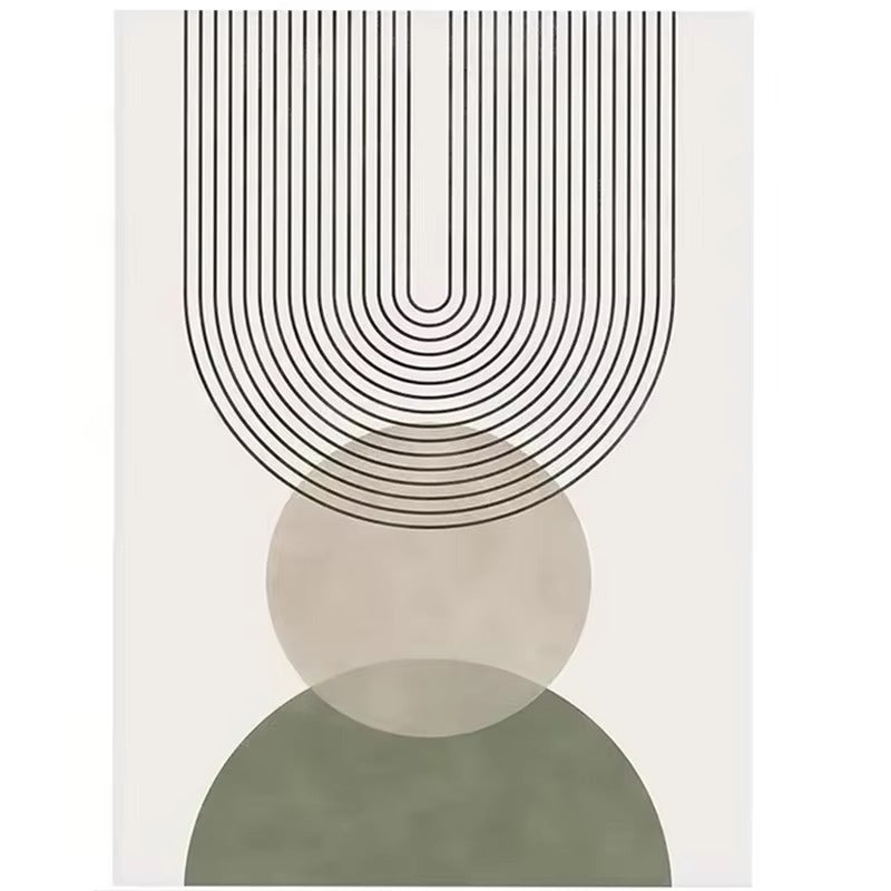 Nordic Sage Green Boho Wall Art Set