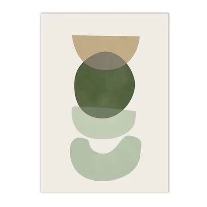 Nordic Sage Green Boho Wall Art Set