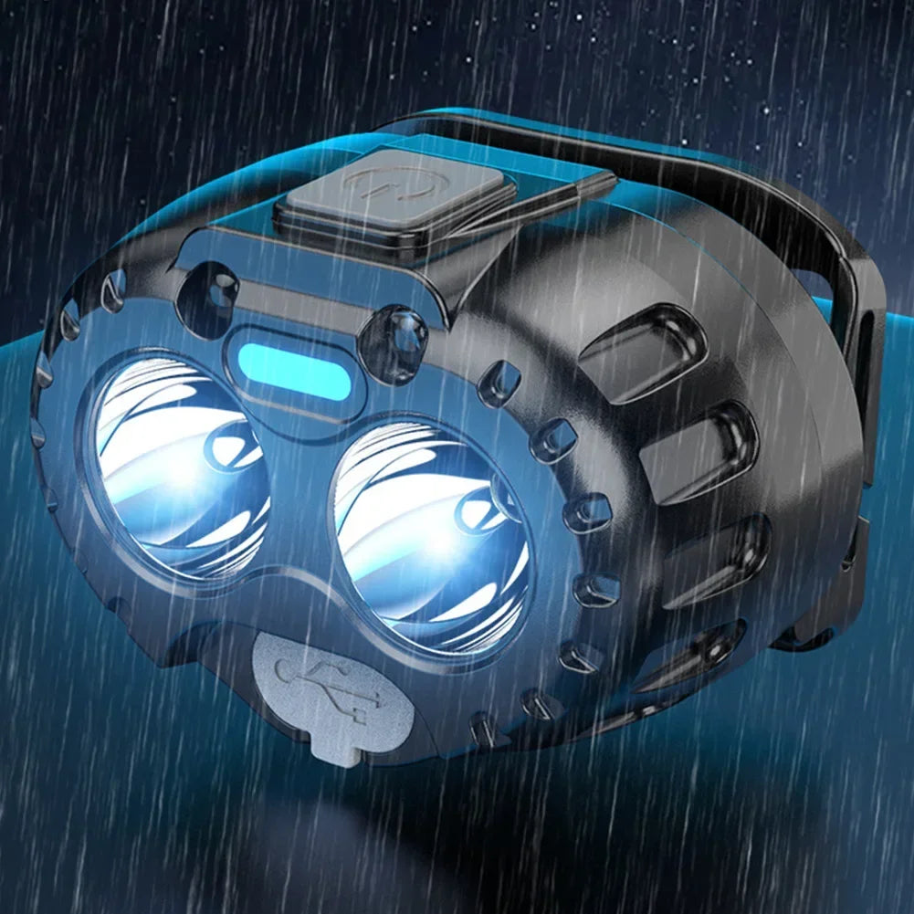 Hands-Free Waterproof LED Headlamp Light