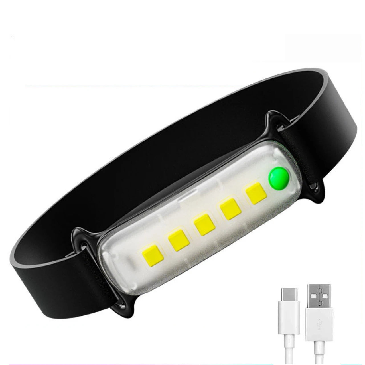 Hands-Free Waterproof LED Headlamp Light