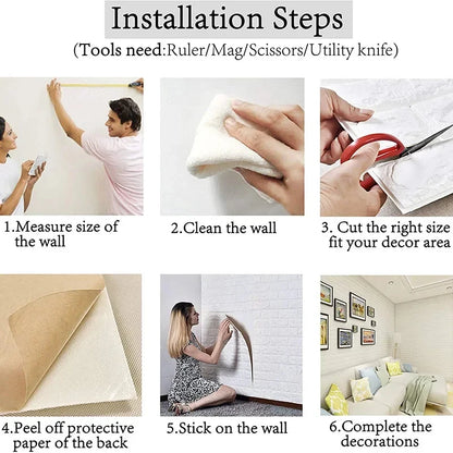 DIY Textured Wallpaper - Just Peel & Stick!