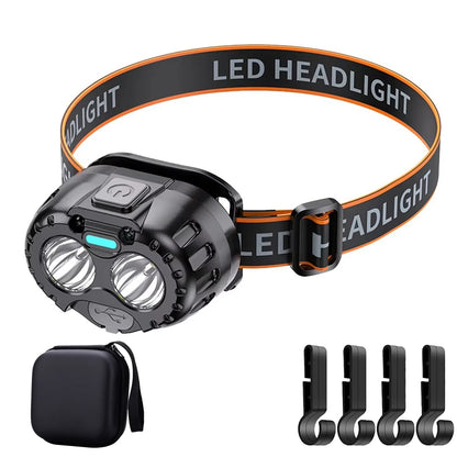 Hands-Free Waterproof LED Headlamp Light