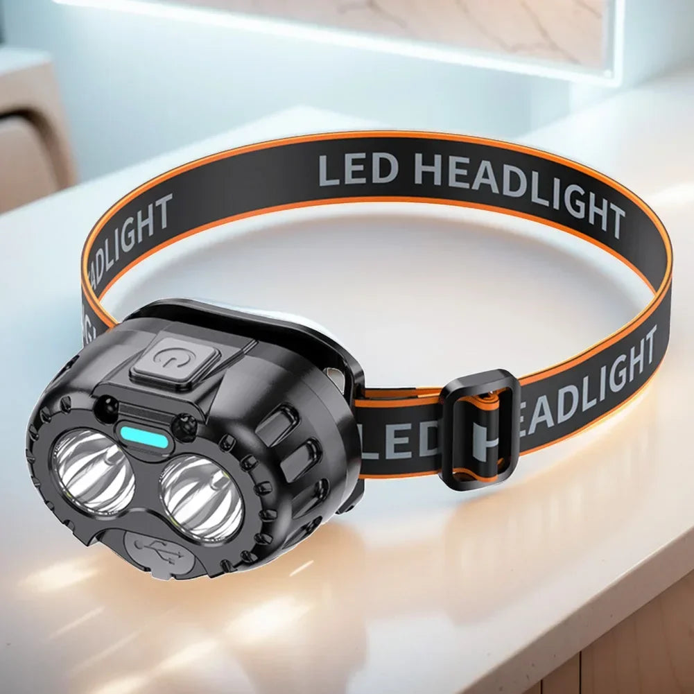 Hands-Free Waterproof LED Headlamp Light