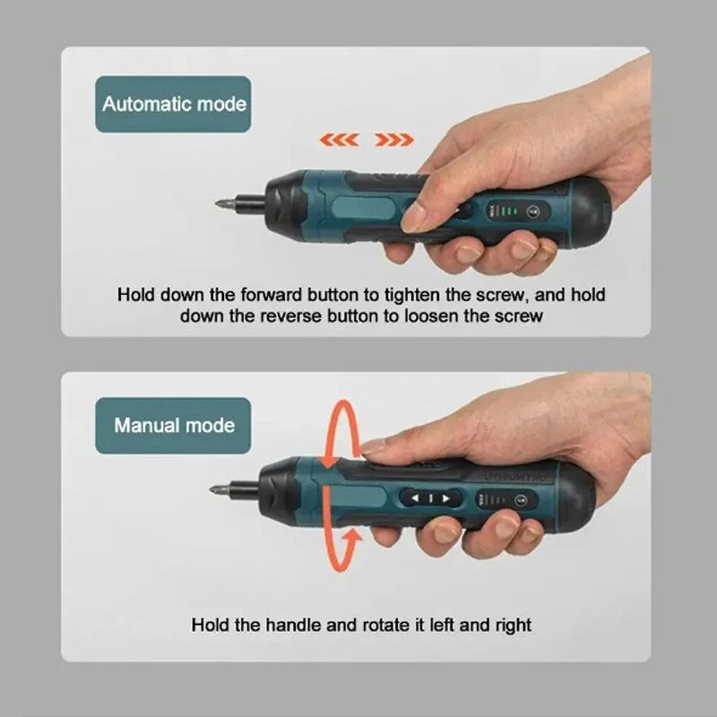 Mini Cordless Electric Screwdriver Rechargeable & Powerful