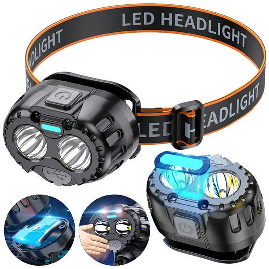 Hands-Free Waterproof LED Headlamp Light