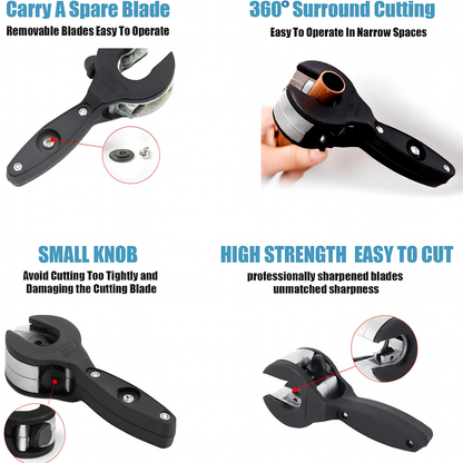 Universal Ratcheting Pipe Cutter 8–29mm Heavy-Duty Tool